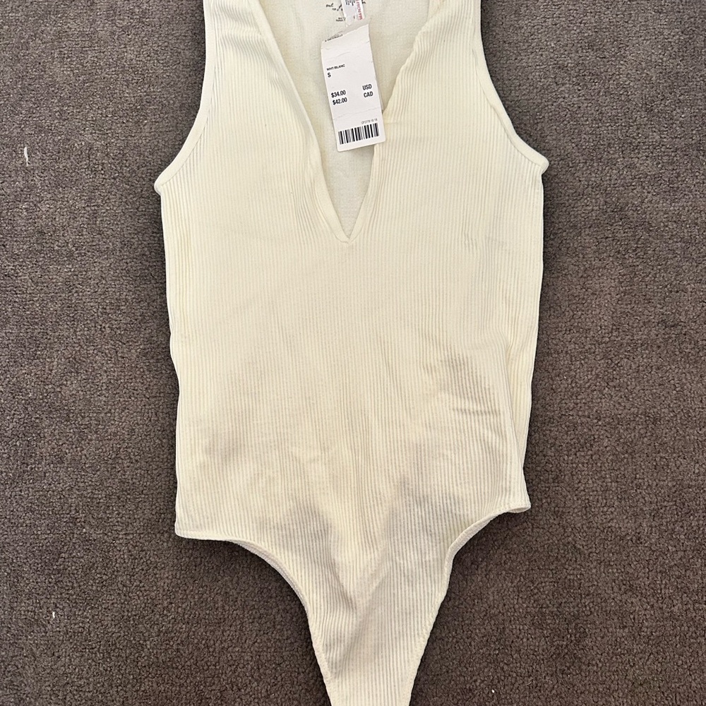 Urban Outfitters Deep V Neck Tank Top Bodysuit